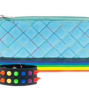 RAINBOW Pride wallet cuff Chain clutch purse LGBT